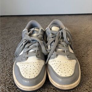 Kids Gray and White Sneakers